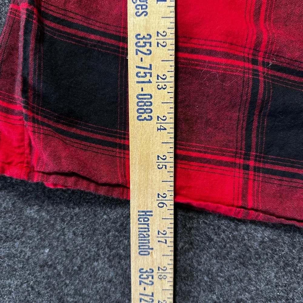 Gap Kids Girls Red Black Buffalo Plaid Smocked Dress Long Sleeve Size M 8-9